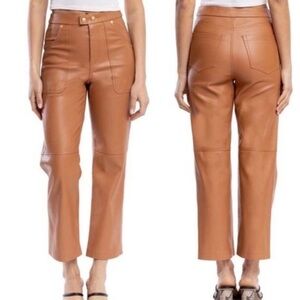 Blank NYC Tan Leather Pants
